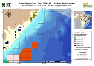 Os blocos da bacia de Alagoas