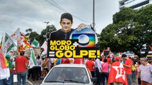 Cartaz contra Sérgio Moro