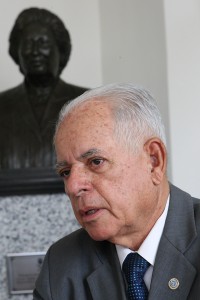O acadêmico José Anderson Nascimento, presidente da ASL