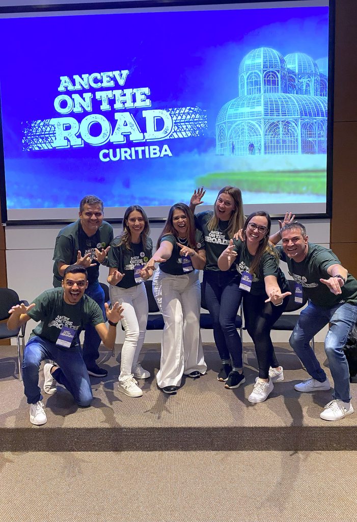 Diretoria da Ancev: Jamal, Carlos Elpidio, Janesca, Carol, Rute, Deisy e Douglas