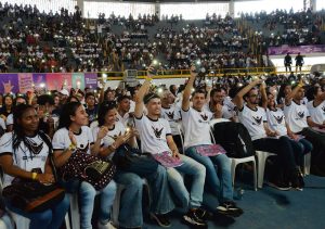 Estudantes dos 75 municípios de Sergipe compareceram ao aulão / Foto: Maria Odília