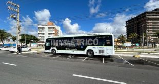 Ônibus elétrico segue em fase de teste em Aracaju até o fim de maio