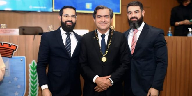 Luiz Thadeu e os filhos, Frederico e Rodrigo