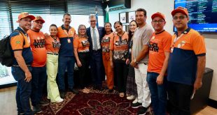 Agentes comunitários de saúde e Laércio Oliveira