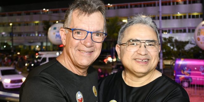 Alan Lemos, presidente da Sergas, e o senador Laércio Oliveira