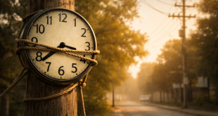 Não posso amarrar o tempo no poste