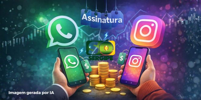 Assinatura no whatsApp e Instagram