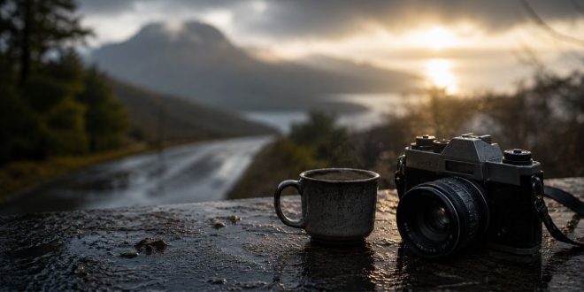 um café , uma foto