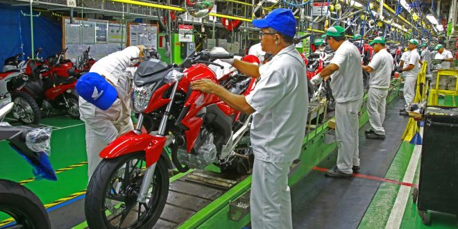 Produção de motocicleta
