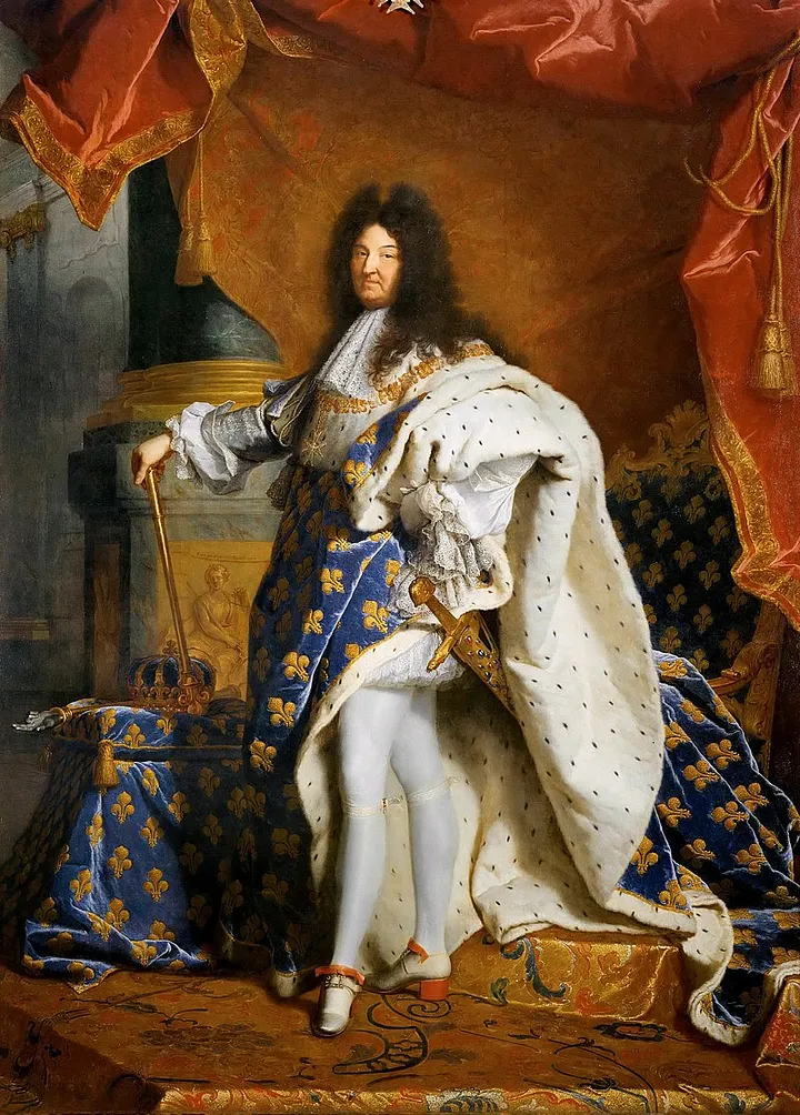 Retrato de Luis XIV da França de Hyacinthe Rigaud