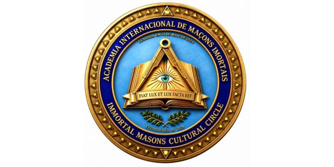 Selo da Academia Internacional de Maçons Imortais - AIMI